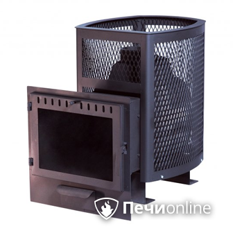 Печь для бани НМК Сибирь Сибирь-24 панорамная дверца сетка в Белгороде